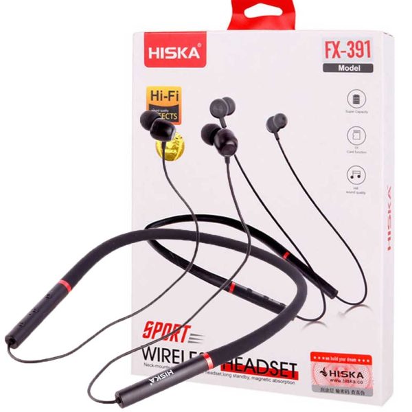 هندزفری بلوتوثی گردنی HISKA FX391